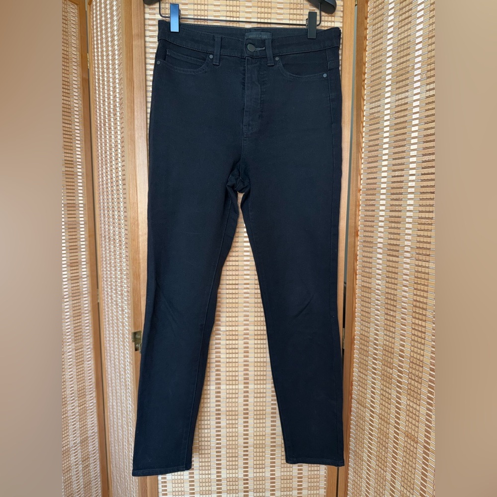 Uniqlo skinny jeans stretch ankle length high waist cotton thick size 26